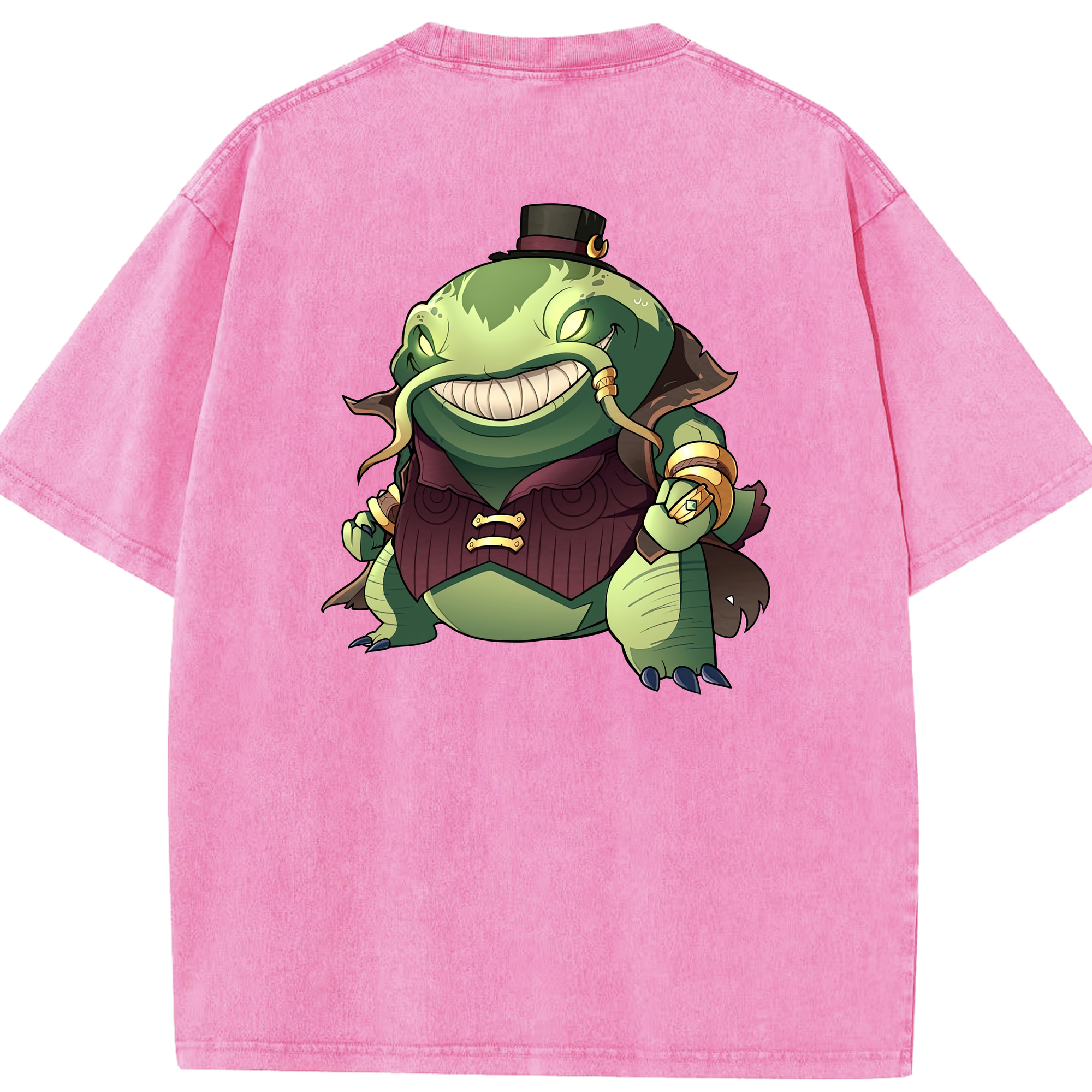 リーグ・オブ・レジェンド League of Legends LOL 綿100% ヴィンテージ風 半袖Tシャツ（背面プリント）